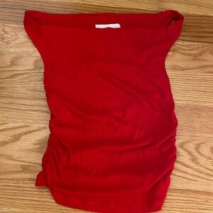 Red off the shoulder top